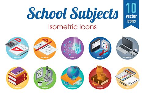 School subjects | Icons ~ Creative Market