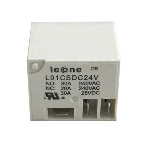 Leone L91CSDC24V , 20 - 30 Ampear, 24 Volts Relay, Datasheet