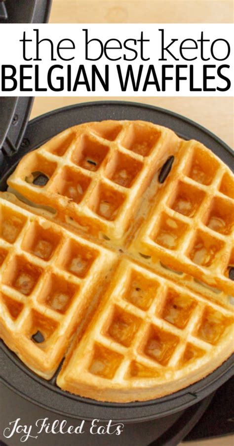 Low Carb Waffles - Keto, Flourless, Gluten-Free, EASY | Joy Filled Eats