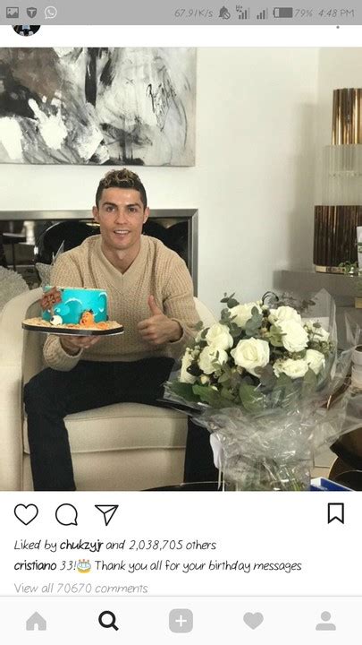 Cristiano Ronaldo Shares Birthday Photo And Thanks Fans For Bday Wishes ...