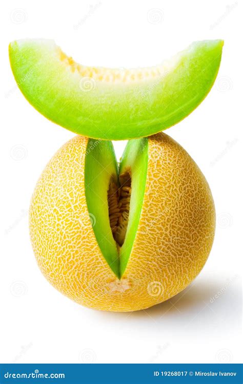 Melon honeydew and a slice stock image. Image of sweet - 19268017