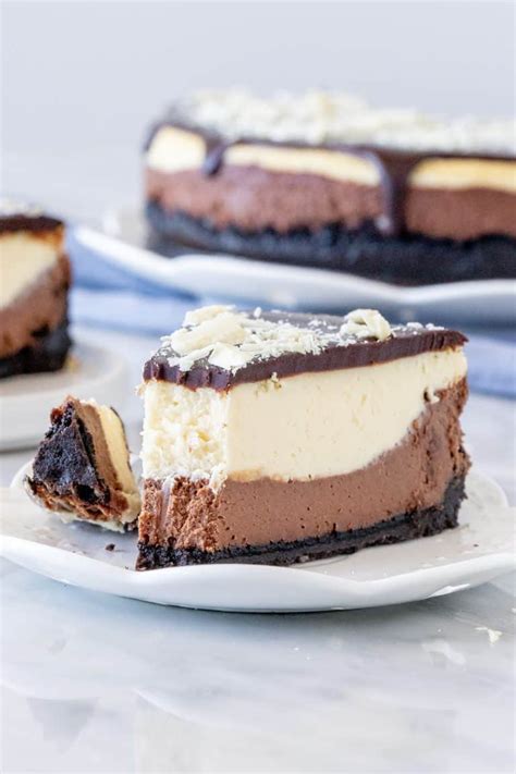 Layered Chocolate Cheesecake - Just so Tasty