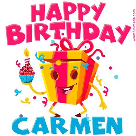 Happy Birthday Carmen GIFs for Him - Download on Funimada.com