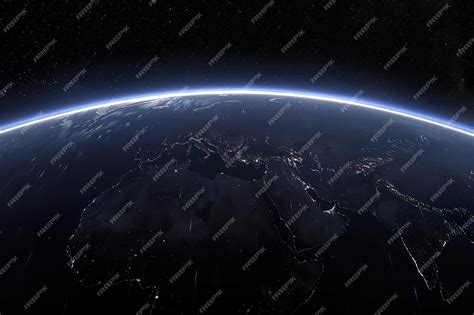 Premium Photo | Earth at Night from Space