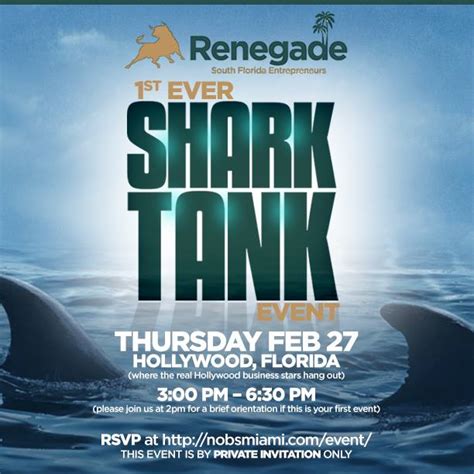 Success of CNBC’s “Shark Tank Tuesdays” Inspires Miami Entrepreneurs Group to Host Its Own Shark ...