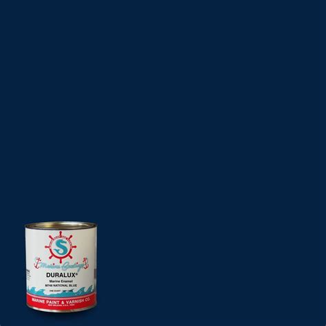 Duralux Marine Paint 1 qt. National Blue Marine Enamel-M748-4 - The ...