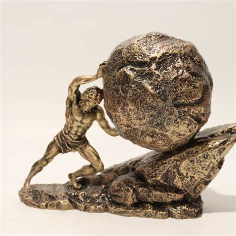 Sisyphus Statue Greek Mythology Sisyphus Pushing the Eternal - Etsy