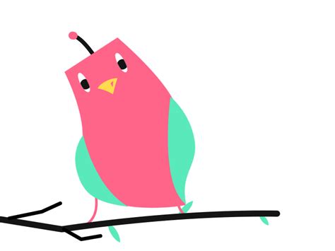 Bird 2 Rebound | Bird gif, Motion design animation, Animation art character design