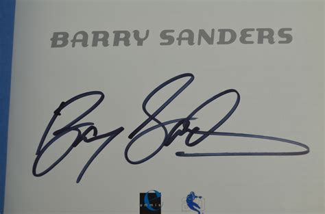 Lot Detail - Barry Sanders Signed Copy of the Book "Barry Sanders Now ...