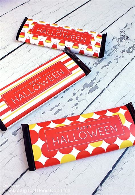 Halloween candy bar wrappers - I Heart Nap Time