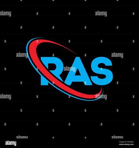 RAS logo. RAS letter. RAS letter logo design. Initials RAS logo linked with circle and uppercase ...