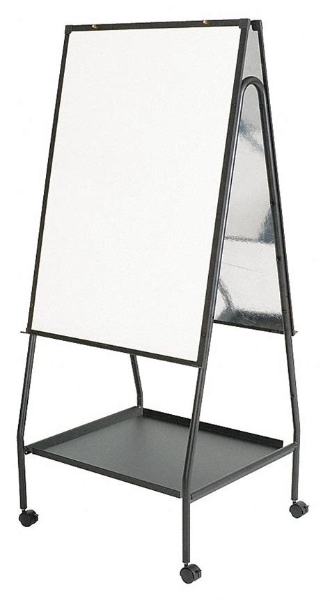 Easel Mounted, 41 in Dry Erase Ht, Dry Erase Board - 15Y113|770 - Grainger