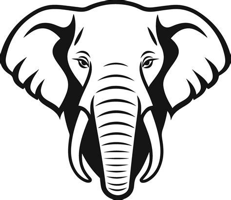 silhouette logo elephant head vector illustration 29338247 Vector Art at Vecteezy