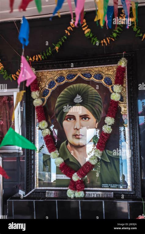 Harbhajan singh baba portrait in temple, gangtok, sikkim, india, asia ...