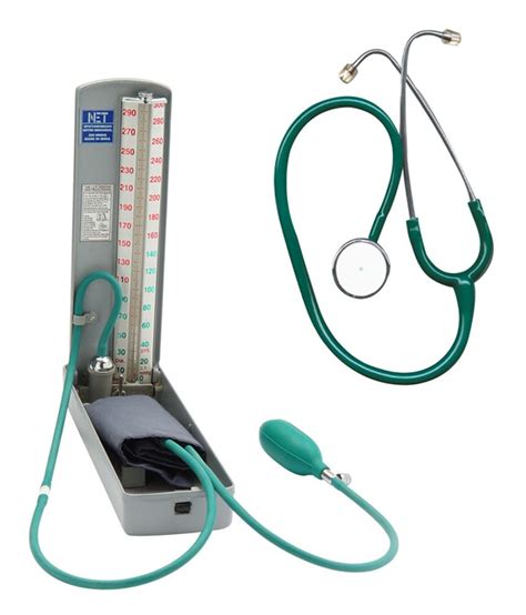 Net Mercury Blood Pressure Monitor Sphygmomanometer With Stethoscope Diamond: Buy Net Mercury ...