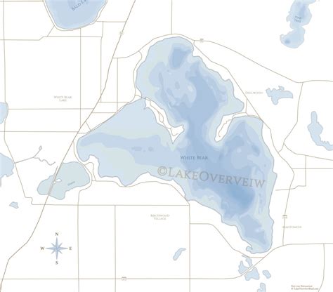 White Bear Lake Map - Etsy