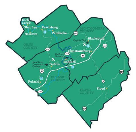 county map | Virginia's New River Valley