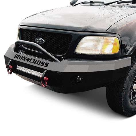 Iron Cross® - Ford F-150 2000 Heavy Duty Series Full Width Front Winch HD Bumper with Push Bar