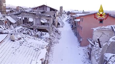 Italy drone footage reveals earthquake damage following winter blast - Temblor.net