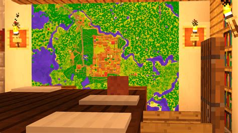 A friend's map room : Minecraft | Minecraft interior design, Minecraft ...