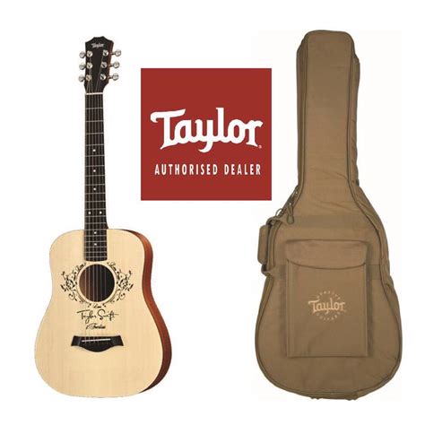 Taylor Swift Autographed Baby Taylor Guitar, Hobbies & Toys, Music & Media, Musical Instruments ...