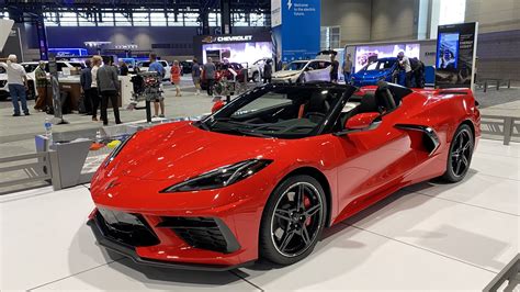 Torch Red Corvette Stingray Convertible on Display in Chi-Town Looking ...