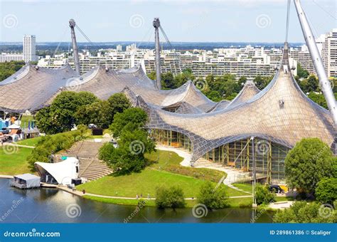 Olympic Park Aerial View in Summer, Munich, Germany Editorial Photo ...