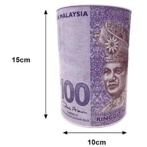 Tabung Duit Syiling Mata wang Malaysia Tabung Duit Gambar Duit Kertas Ringgit Malaysia Tabung ...