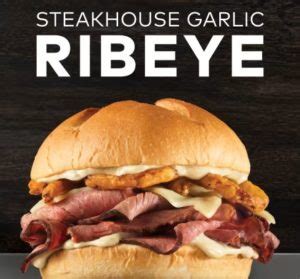 Arby's Introduces New Steakhouse Garlic Ribeye Sandwich - The Fast Food Post