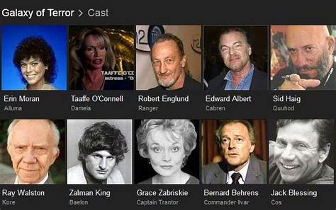 Galaxy of Terror cast | Movie tv, It cast, Tv shows