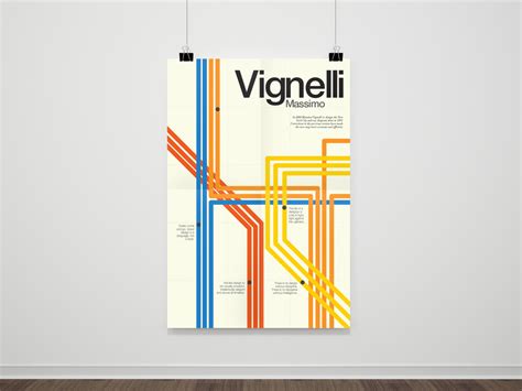 Massimo Vignelli Poster by Angie Vasquez on Dribbble