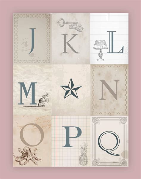 Nursery Alphabet Wall Art {free printables} - How to Nest for Less™