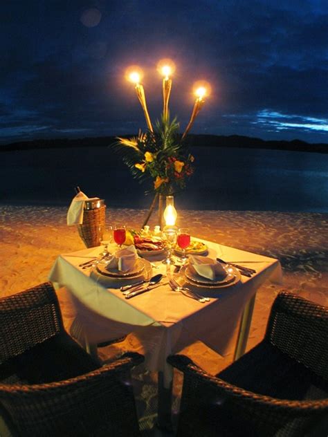 Romantic dinner setup on the beach | My Style | Pinterest