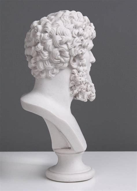 Lucius Verus Bust Sculpture - Roman Emperor (Small) marble statue – The ...