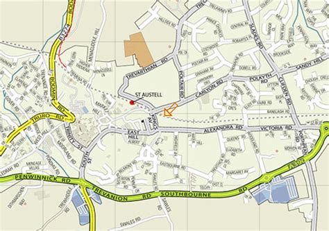 Map Of St Austell Area - Spring Semester 2024