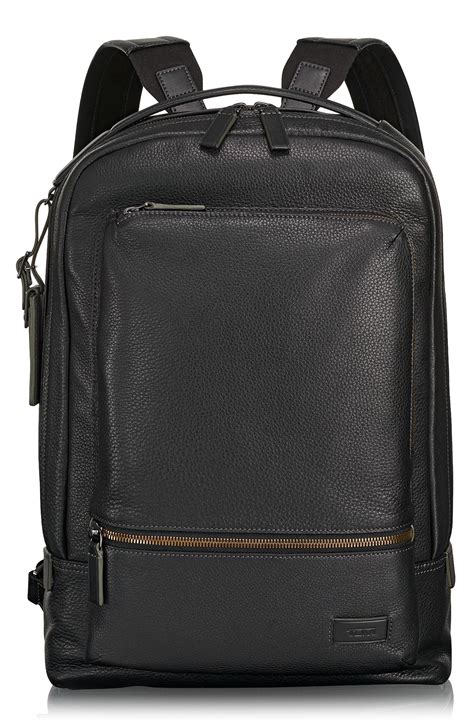 Tumi Bates Leather Backpack With 14" Laptop Pocket in Black for Men - Lyst