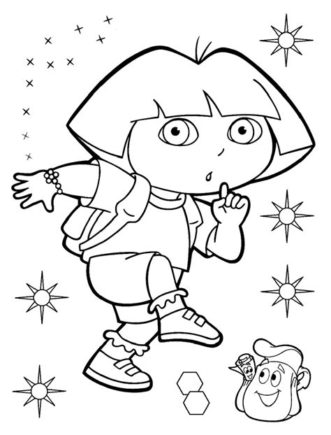 Dora Explorer Printable Coloring Pages