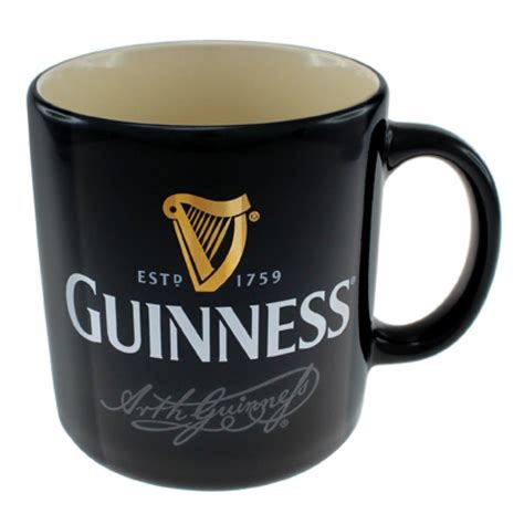 Guinness Black Signature Mug from Guinness Webstore | Mugs, Irish coffee mugs, Guinness