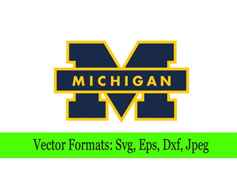 Michigan Wolverines SVG File – Vector Design in, Svg, Eps, Dxf, and ...