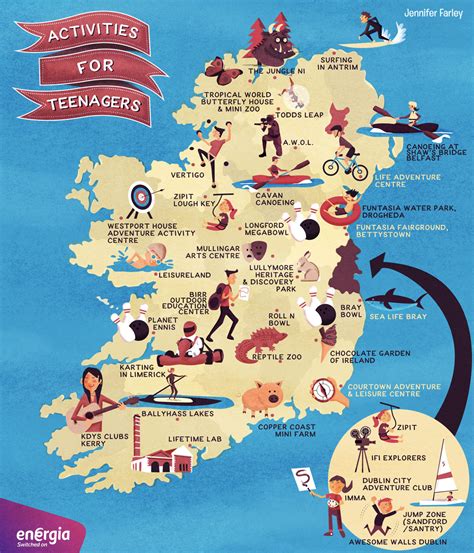 Activities For Teenagers Map of Ireland | Jennifer Farley