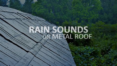 Rain Sounds on Metal Roof - YouTube