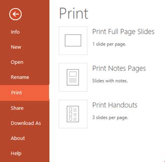 Print your PowerPoint slides, handouts, or notes - Office Support