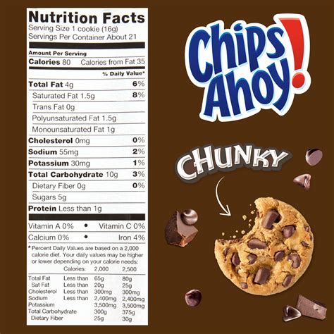 Chips Ahoy Chunky Nutrition Facts | Besto Blog