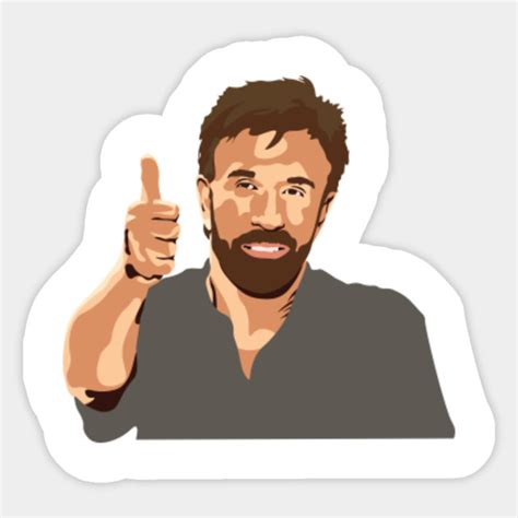 Chuck. Thumbs up - Chuck Norris - Sticker | TeePublic