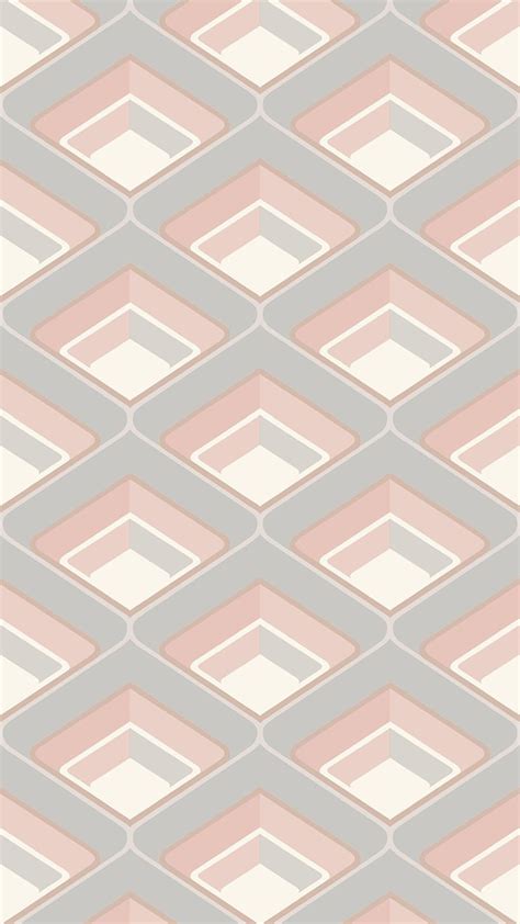 Geometric Pink And Grey Wallpapaer Phone Wallpaper in 2020 | Geometric ...