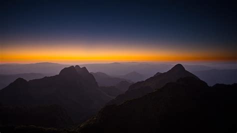 Horizon Sunset Mountains 4K Wallpapers | HD Wallpapers | ID #19284