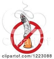 Smoking Cigarette On A No Smoking Sign Posters, Art Prints by - Interior Wall Decor #217396