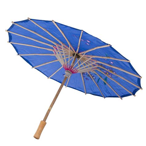 Blue Transparent Japanese Parasol 30in - Japan Bargain Inc