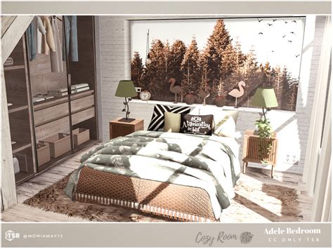 The Sims Resource - Cozy Adele Bedroom CC only TSR