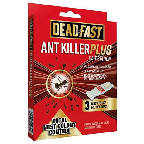 Buy Deadfast Ant Killer Plus Bait Station 3 x 4g with a Thank You Sticker - Indoor and Outdoor ...